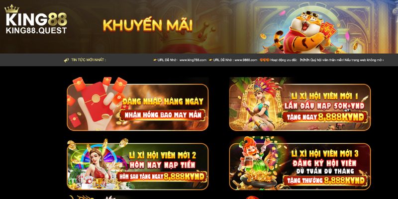 Khuyến mãi King88 hot và phong phú