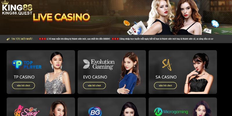 Nội dung khái quát về sảnh cược King88 casino